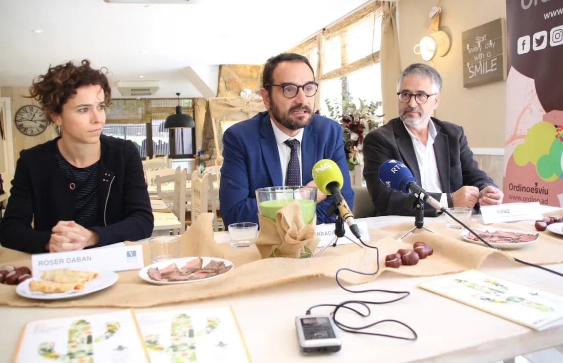 Roser Daban, Jordi Serracanta i Joan Núñez ahir a la presentació de la Mostra.