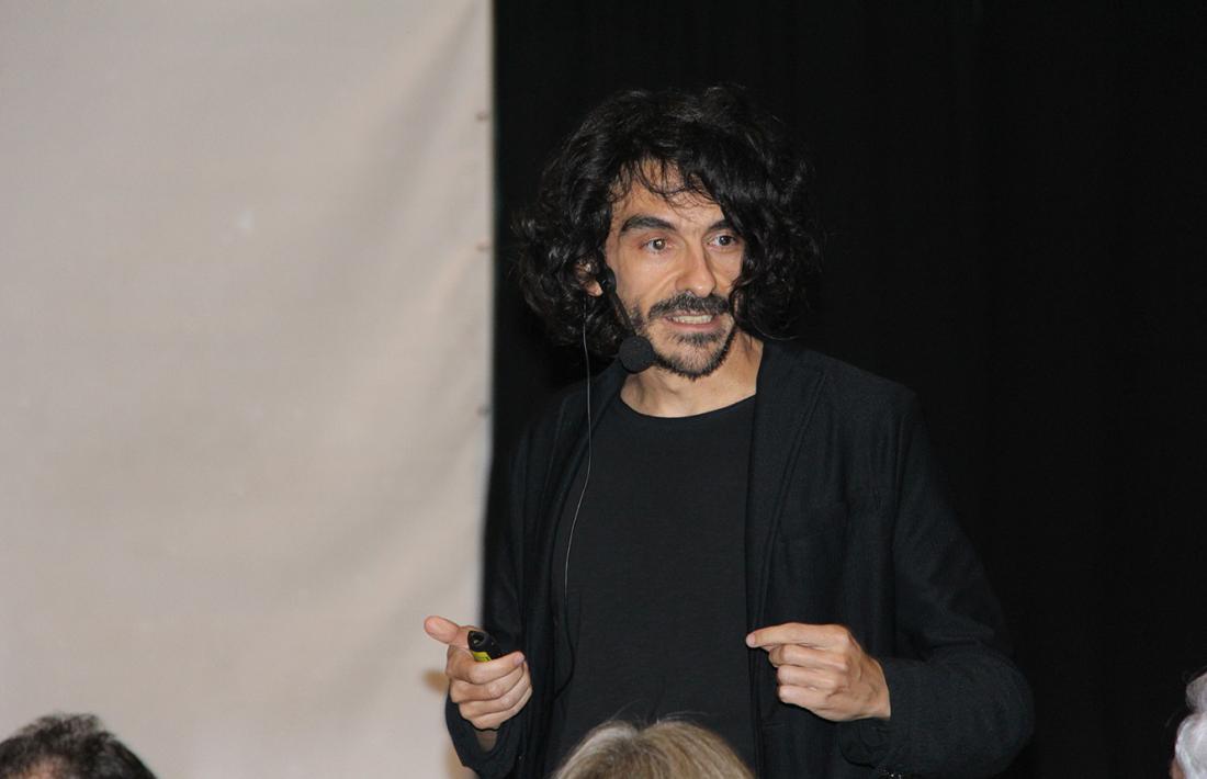 Jaime García Cantero durant la conferència d'ahir.