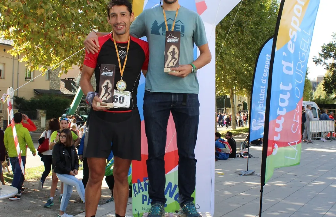 Els dos primers de la categoria masculí sènior: Martí Lázaro i Carlos Fernández.