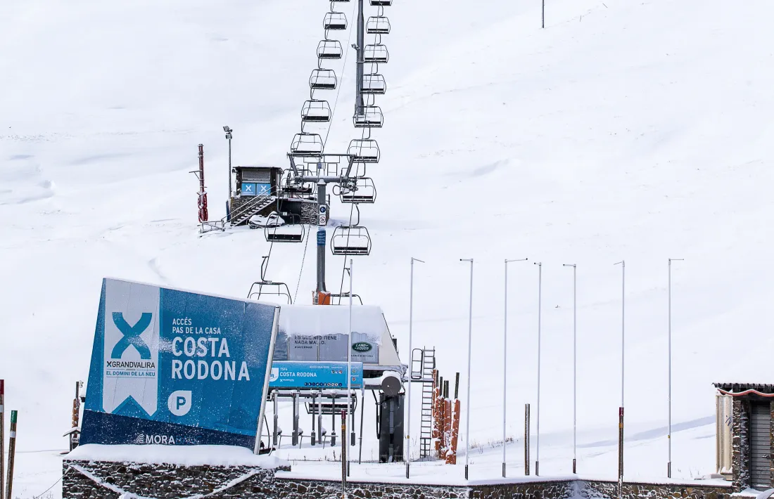 Les pistes d’esquí de Grandvalira al Pas de la Casa.