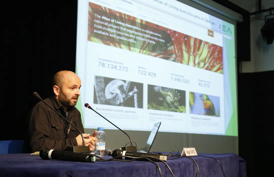Intervenció de Roger Caritg en les Jornades sobre biodiversitat que se celebren a la Llacuna fins divendres.