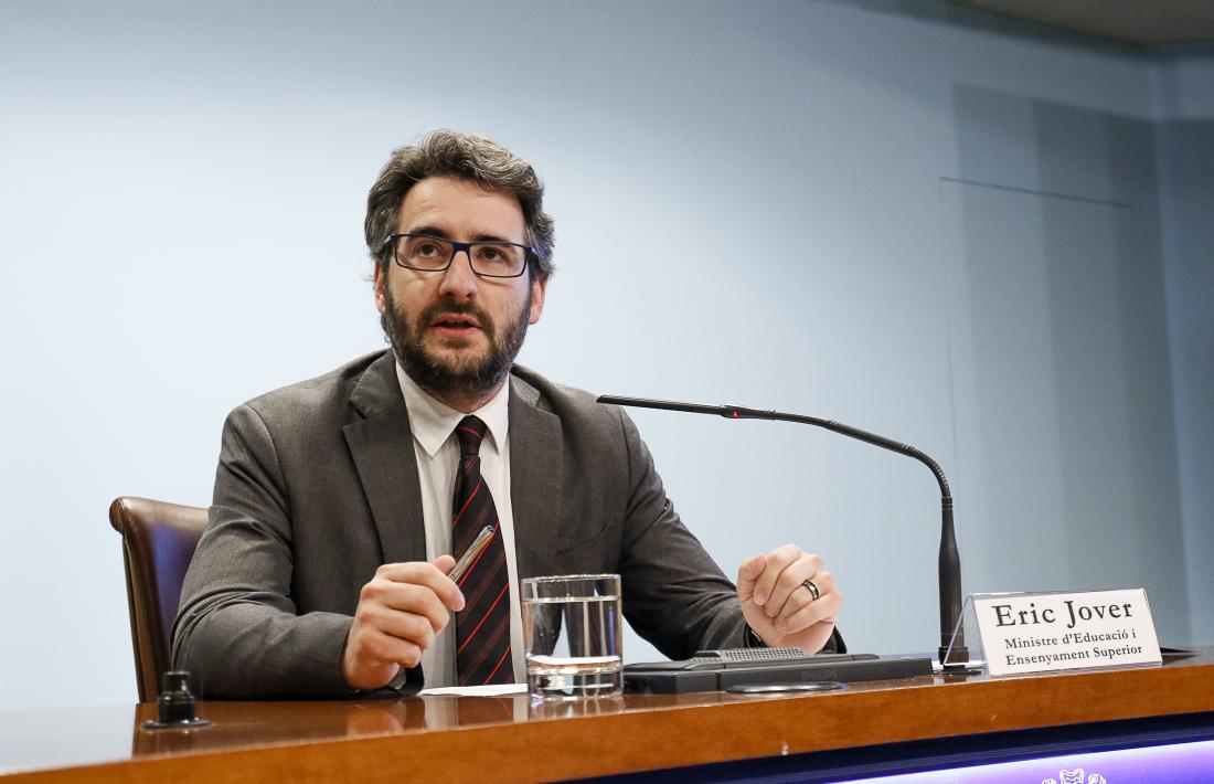 El ministre d’Educació i Ensenyament Superior, Èric Jover.