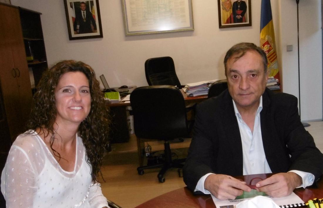 Zaira Nadal, degana del Col·legi d’Arquitectes es va reunir ahir amb el raonador.