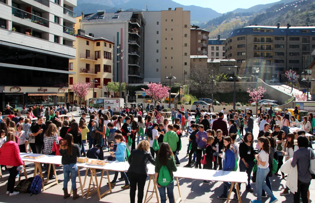 Imatge d'una celebració del congrés de ciència per a infants.