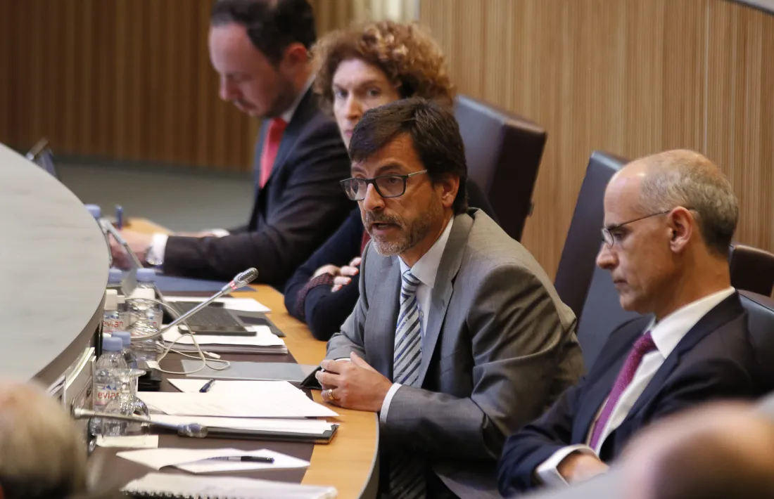 El ministre de Finances, Jordi Cinca, en una sessió del Consell General.