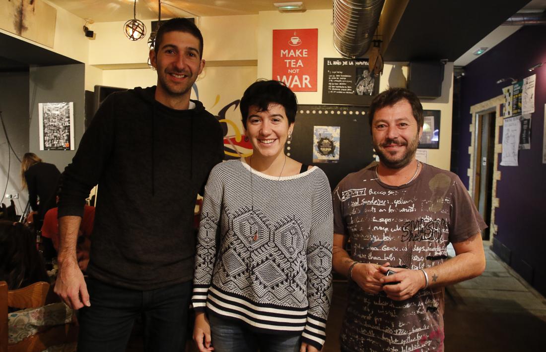 Foto de família dels guanyadors del 2n concurs de música d’autor de la Fada; els premis es van entregar ahir a la capital.