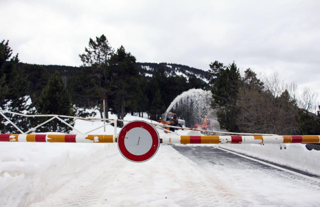 La carretera del coll d'Ordino.
