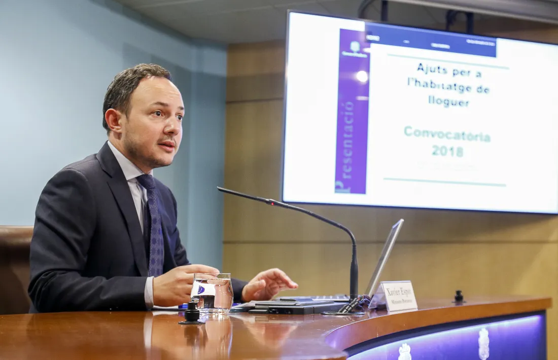 El ministre d’Afers Socials, Justícia i Interior, Xavier Espot, va exercir ahir de portaveu de l’executiu en absència de Jordi Cinca.