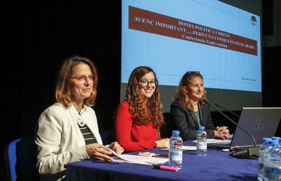 Les ponents, Rosa Gili, Liliana Ribeiro i Hella Ben Youssef, ahir.