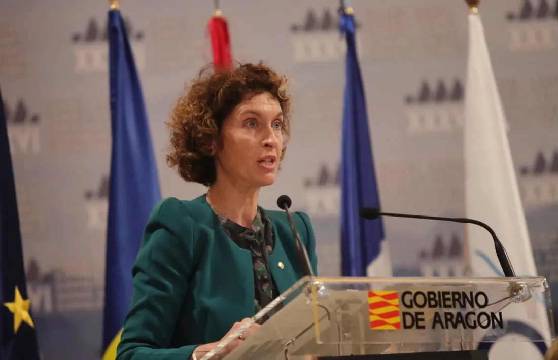 La ministra d’Afers Exteriors d’Andorra, Maria Ubach, durant la seva intervenció.