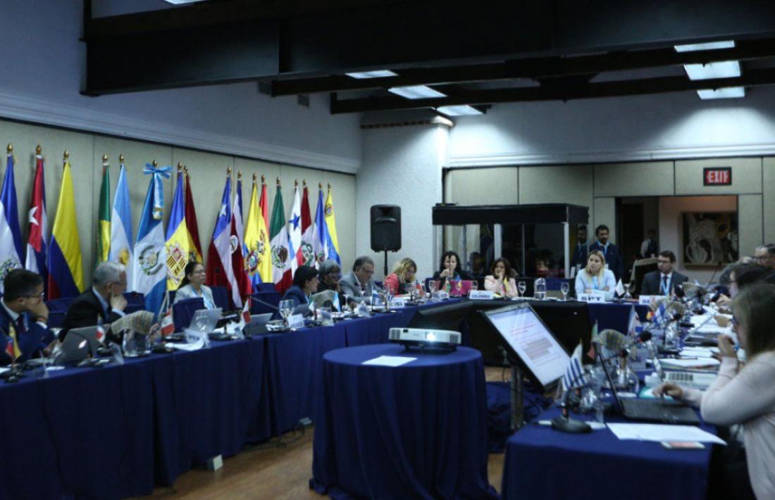 Un moment de la quarta reunió dels responsables de Cooperació iberoamericans.