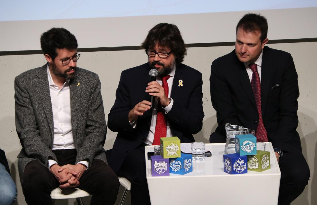 Ricard Font amb Albert Batalla i Gerard Figueras.