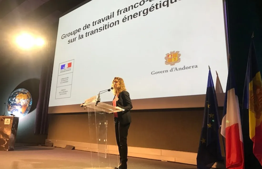 La ministra de Medi Ambient, Agricultura i Sostenibilitat, Sílvia Calvó, durant la seva intervenció.