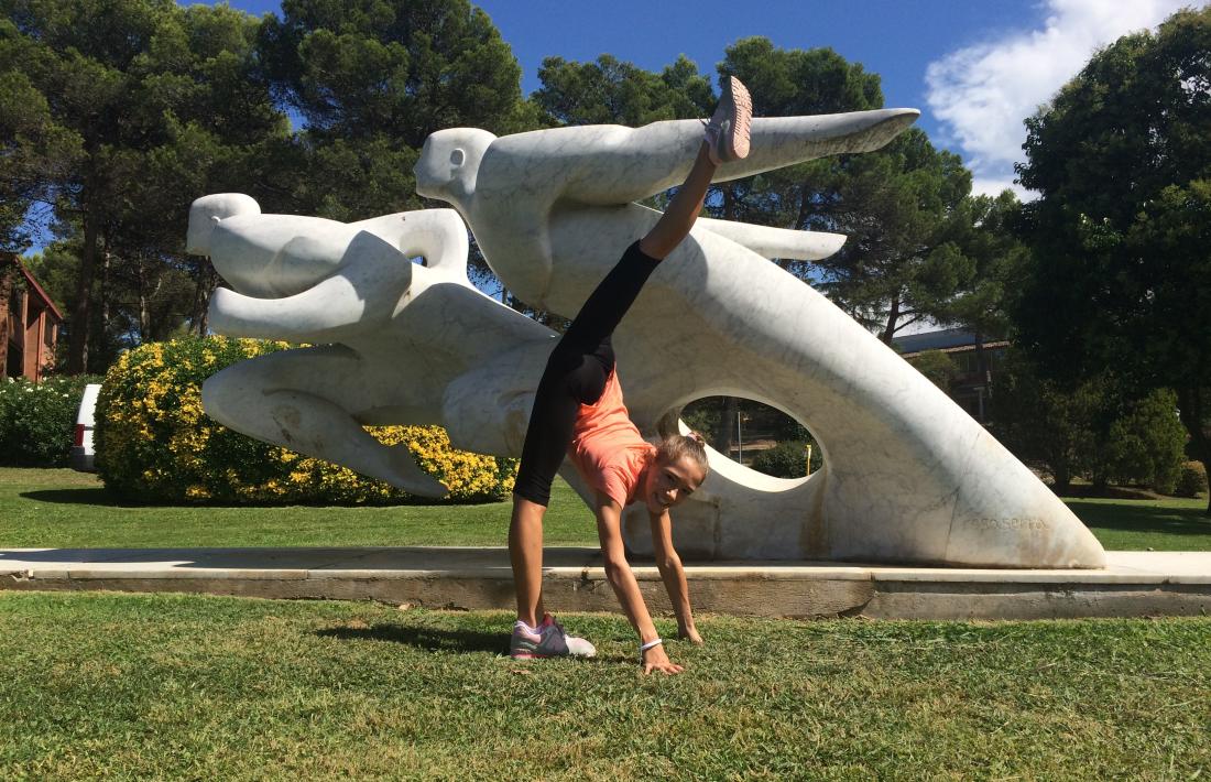 Maria González és la primera gimnasta de rítmica de la FAG que entra al CAR. 