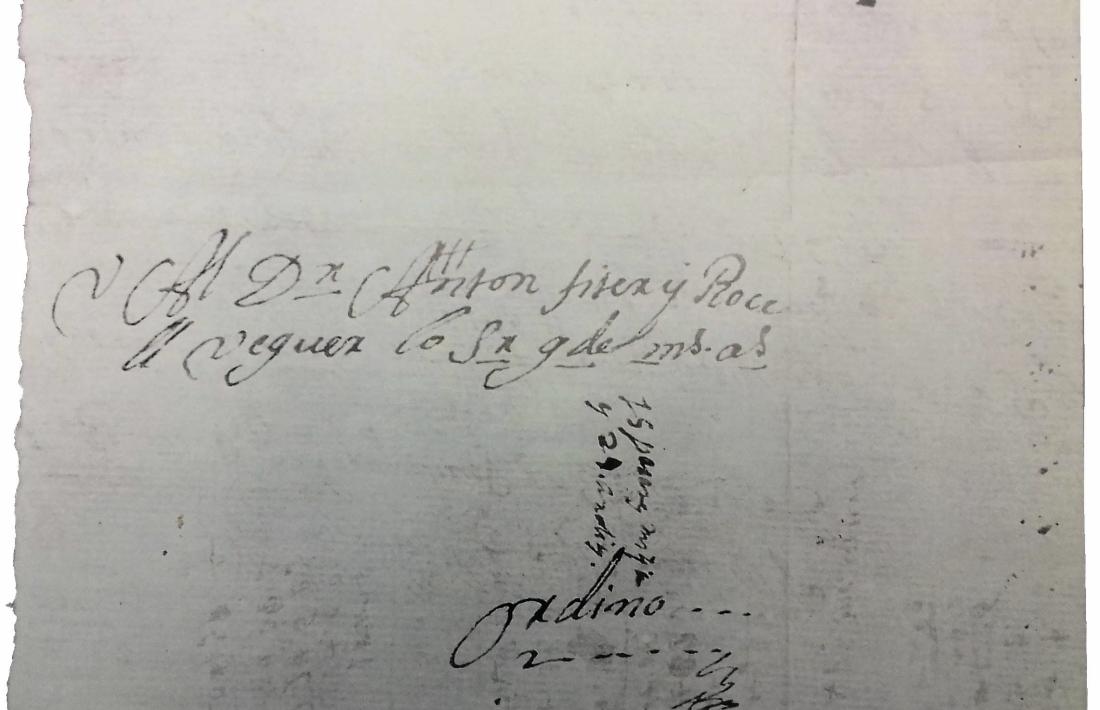 Reivindicació de Fiter i RossellCarta dirigida a Anton Fiter i Rossell, un dels escassos documents on es fa referència al càrrec de veguer, que va exercir des del 1737.