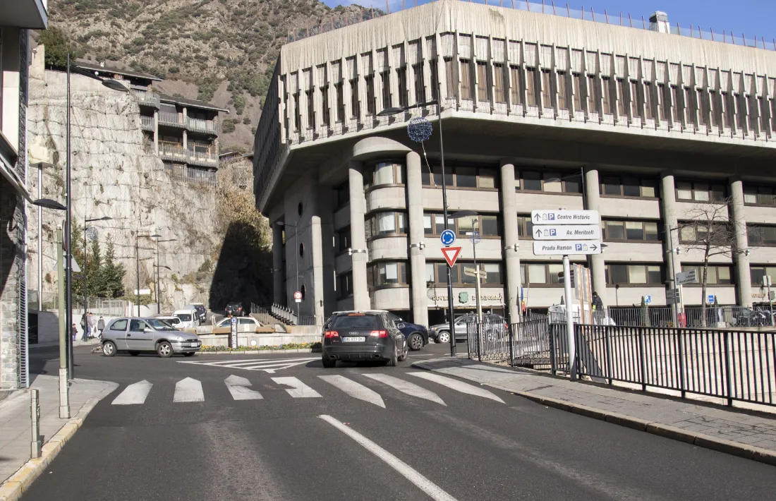 El carrer Doctor Vilanova d’Andorra la Vella.