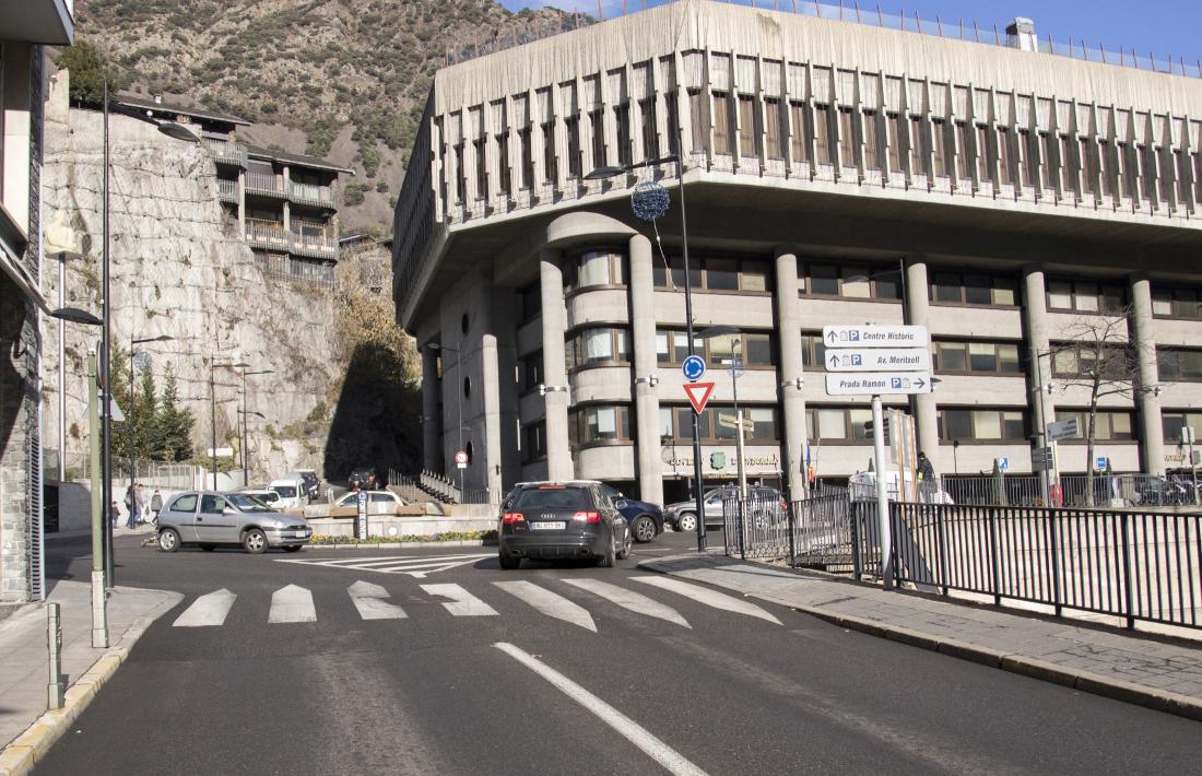 El carrer Doctor Vilanova d’Andorra la Vella.