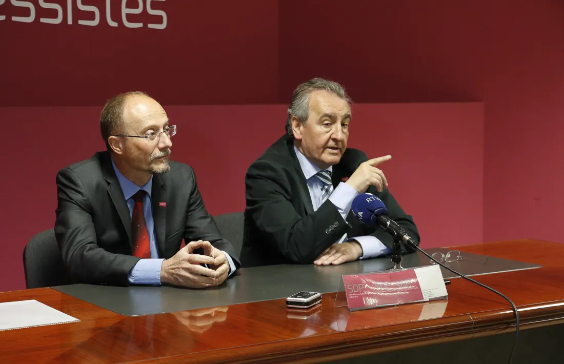 Naudi i Bartumeu en una roda de premsa anterior.