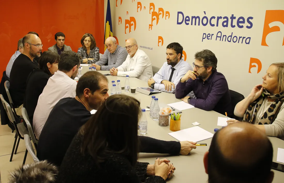 Reunió de l’executiva de DA celebrada ahir al vespre.