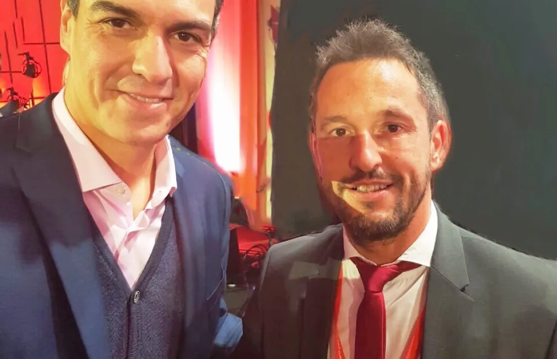 López amb Pedro Sánchez.
