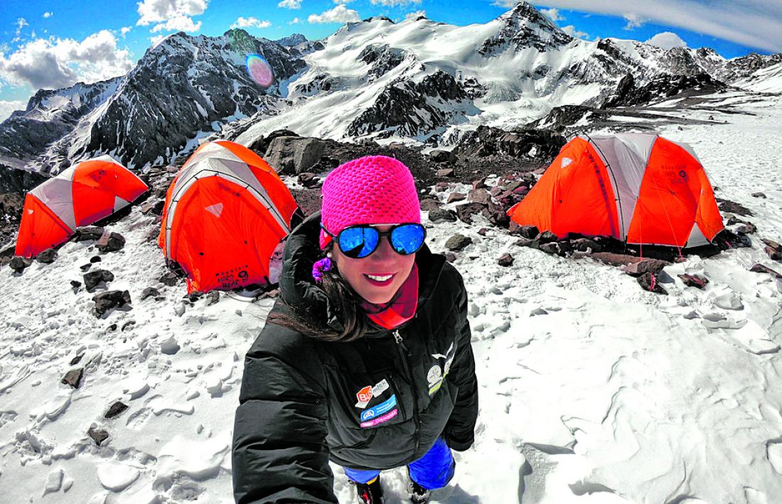 Stefi Troguet, cim a l’Aconcagua