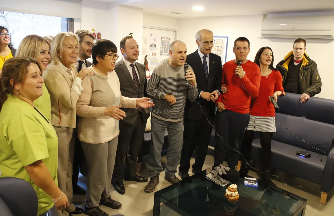 Martí, Espot i Jover van visitar ahir l'Escola Meritxell.