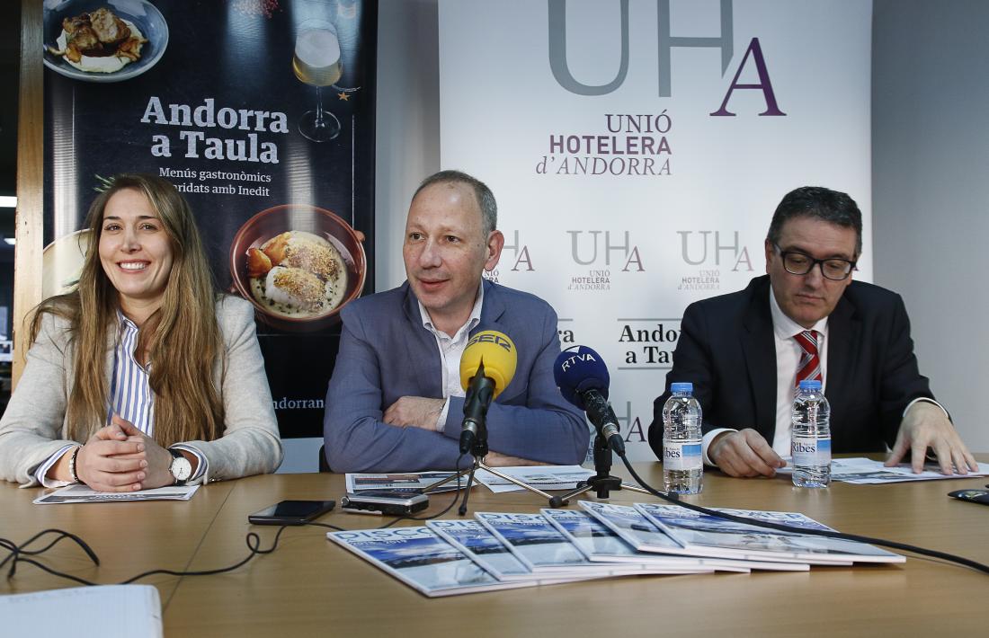 Presentació de l'Andorra a Taula, ahir al matí.