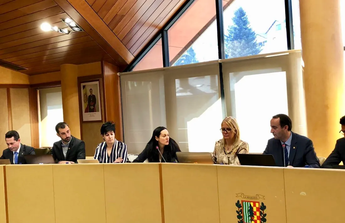 Sessió del consell del comú de la Massana, ahir al matí.