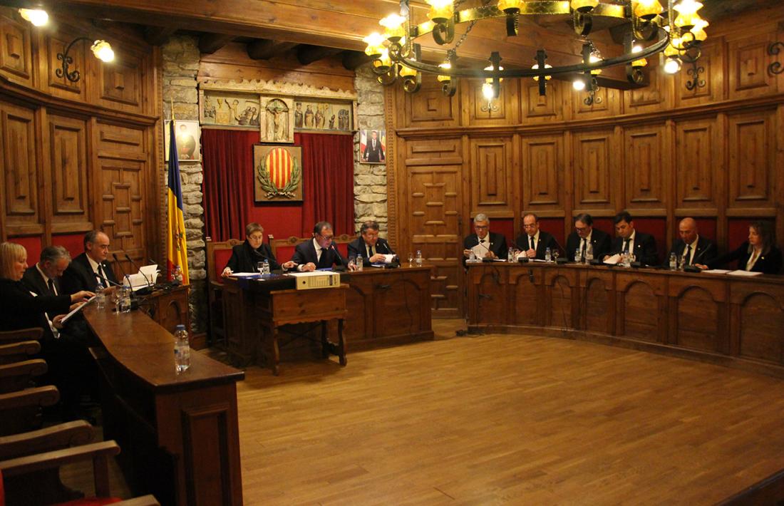 Un moment del consell de Comú celebrat ahir a Sant Julià de Lòria.