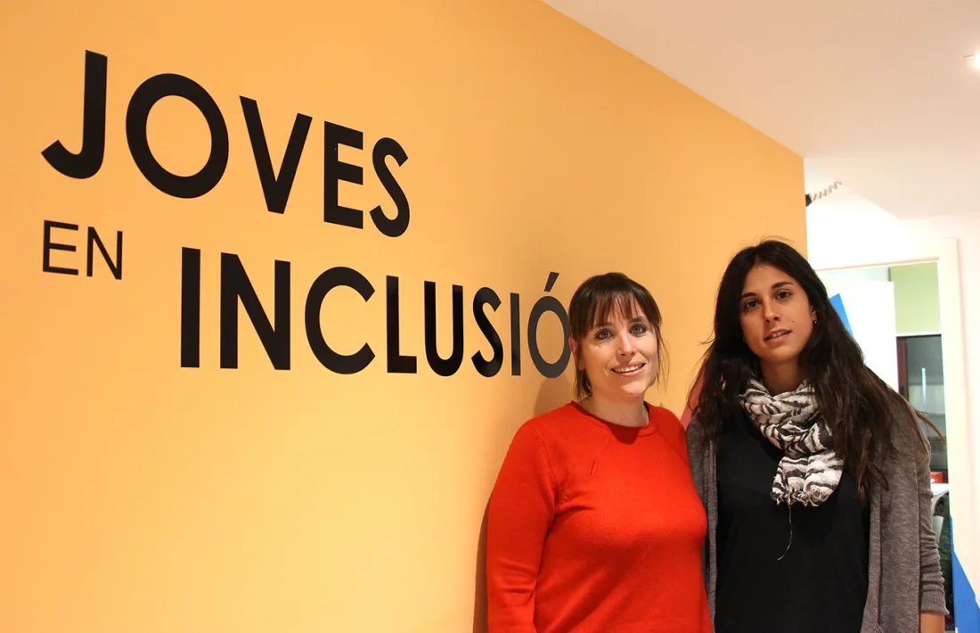 Les responsables del servei Joves en inclusió, Eva Flotats i Judith Sansa.