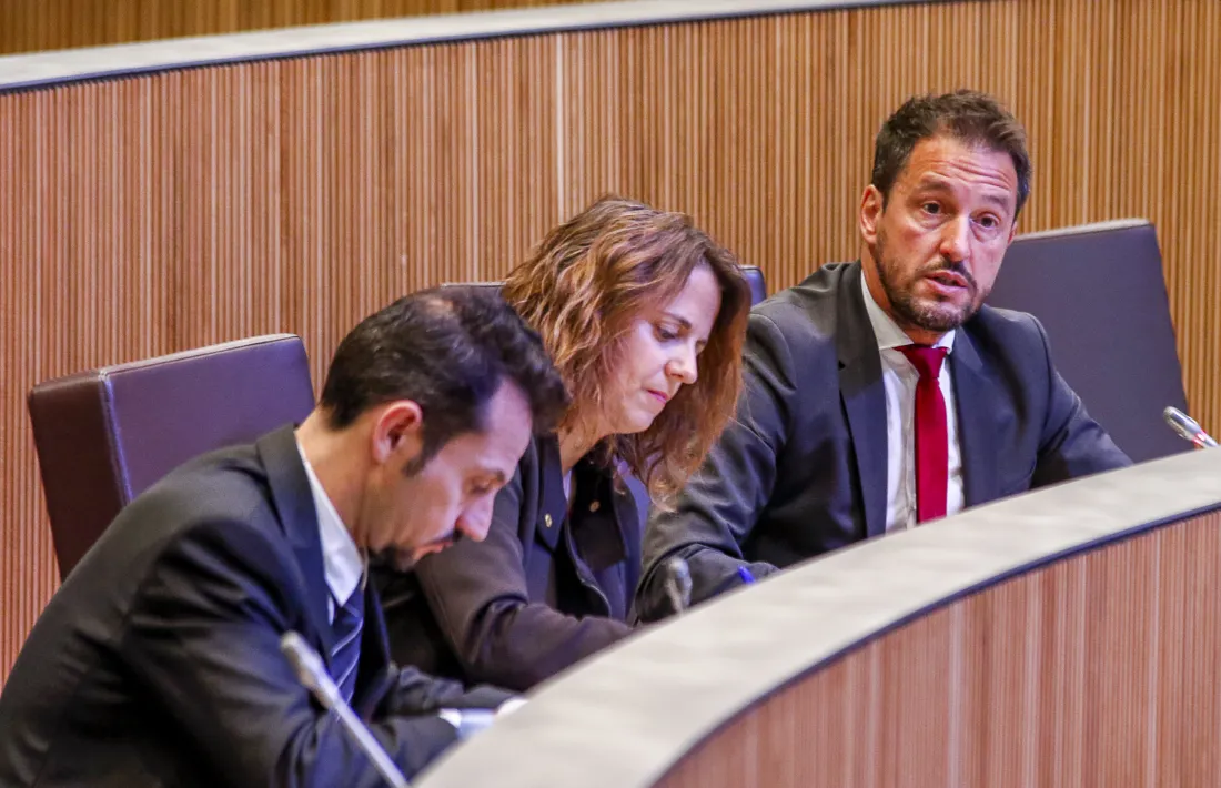 Els parlamentaris del PS en una sessió del Consell General.