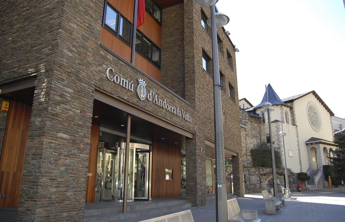 La façana del Comú d’Andorra la Vella.