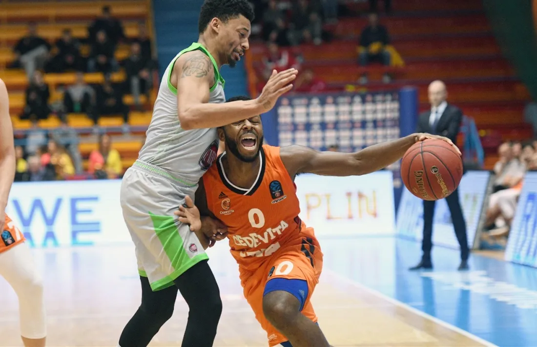 L’exbase de l’FC Barcelona Jacob Pullen, un dels més destacats del Cedevita.