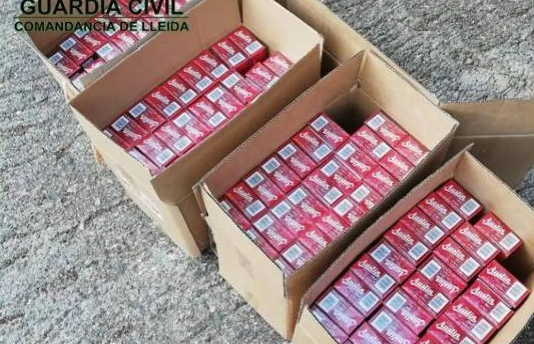 Aquest és el tabac comissat per la guàrdia civil dissabte passat a Asnurri.