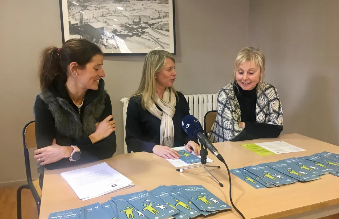 Un moment de la presentació de la nova edició de l’Escola de Mares i Pares de les Valls del Nord.