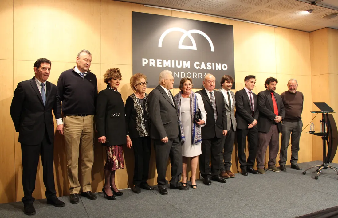 Els promotors andorrans del projecte de Barrière el dia de la seva presentació, al desembre del 2017.