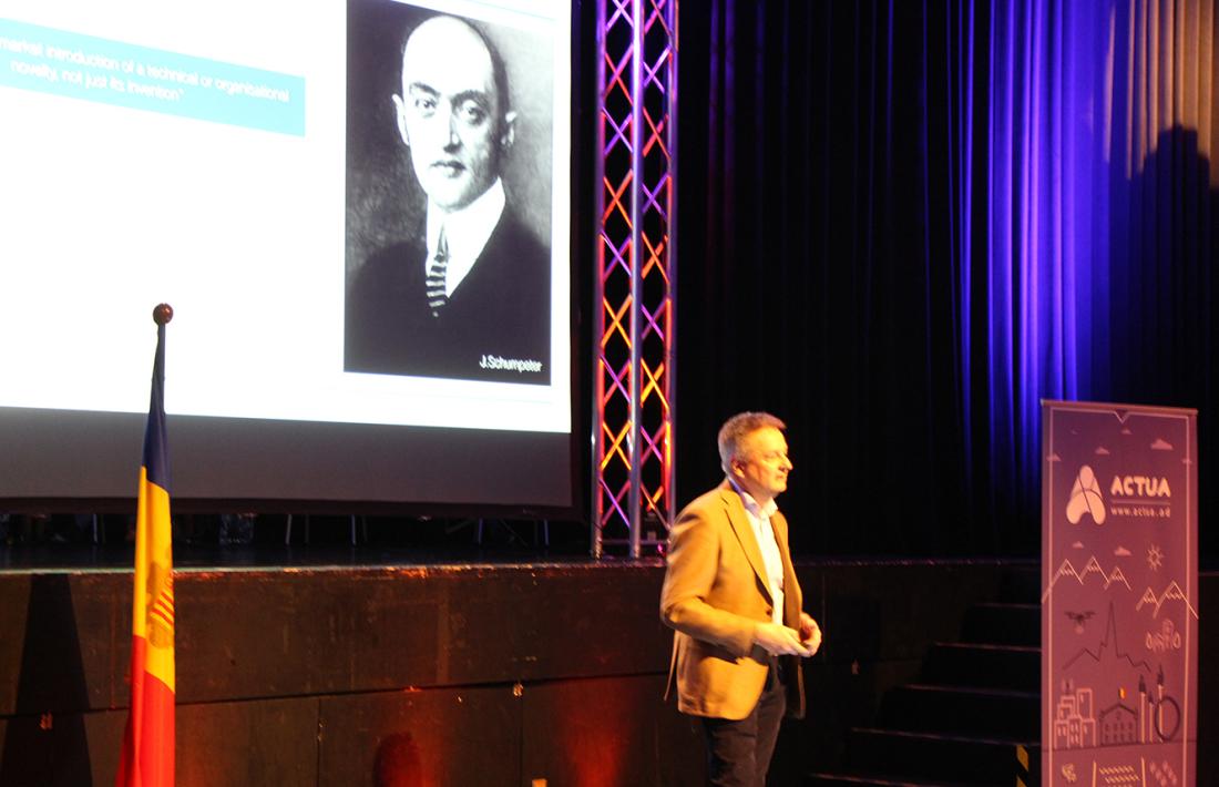 El ministre d'Economia, Competitivitat i Innovació, Gilbert Saboya, ha inaugurat el primer Open Innovation Challenge for a Smart and Sustainable Andorra.