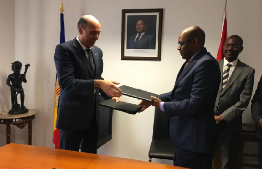 L'acte de signatura, aquest dimarts a Lisboa.