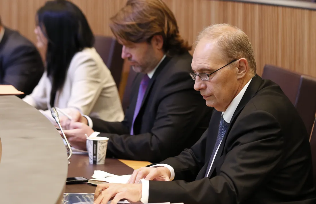 Els consellers generals d’Unió Laurediana-Independents de la Massana, impulsors de la tercera via, en una sessió parlamentària.