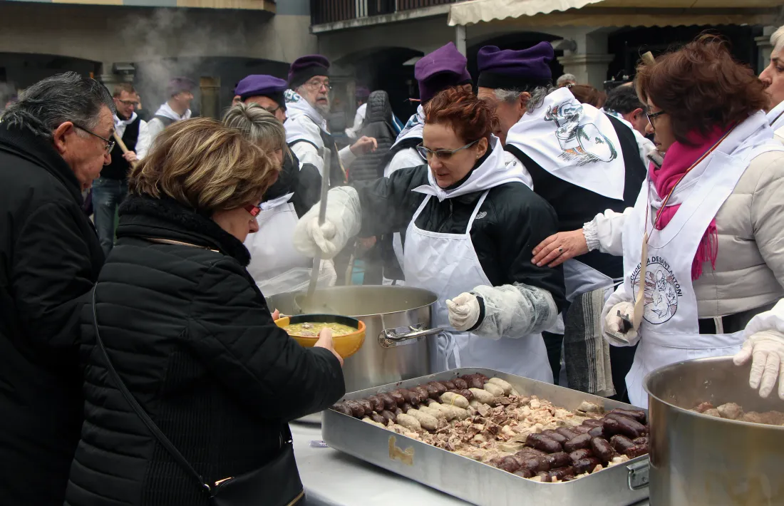 Un moment de la celebració de l'escudella d'Andorra la Vella