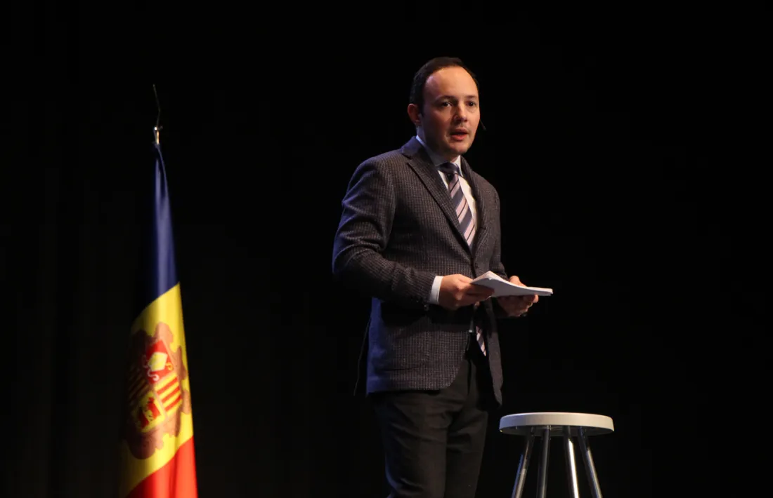 El candidat a cap de Govern per Demòcrates per Andorra, Xavier Espot, el dia de la presentació de la seva candidatura.