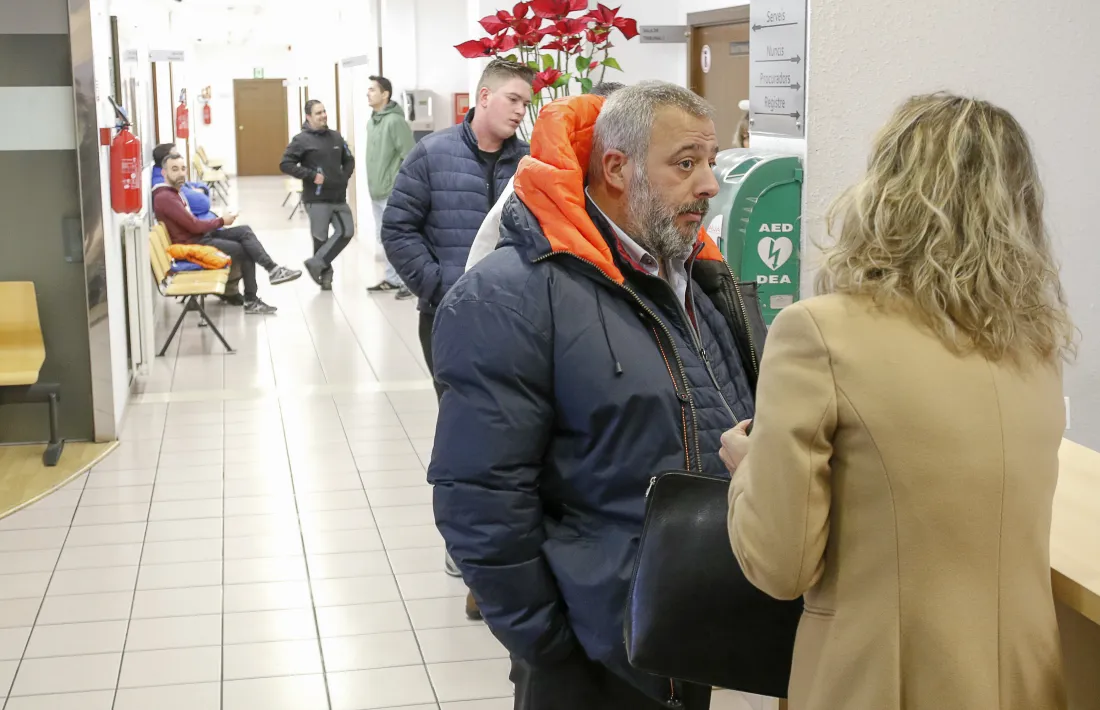 El president del sindicat, Lluís Anguita, va presentar ahir l’escrit de denúncia a la fiscalia sobre els càrrecs de relació especial.