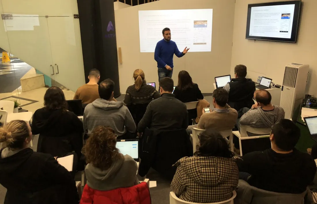 Un moment de la formació a l’Espai d’Innovació d’Andorra.