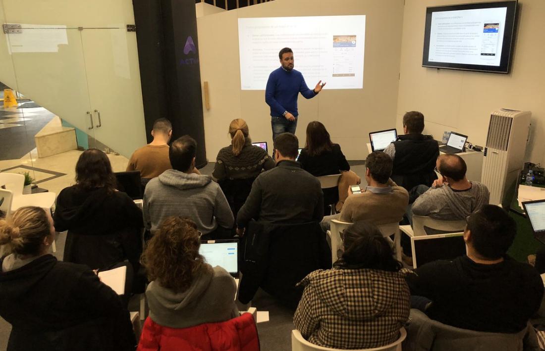 Un moment de la formació a l’Espai d’Innovació d’Andorra.