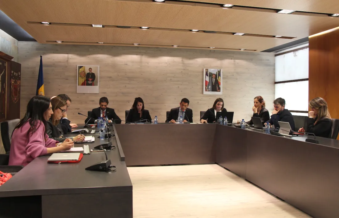 Un moment de la sessió de consell de comú d'Ordino d'aquest dijous.