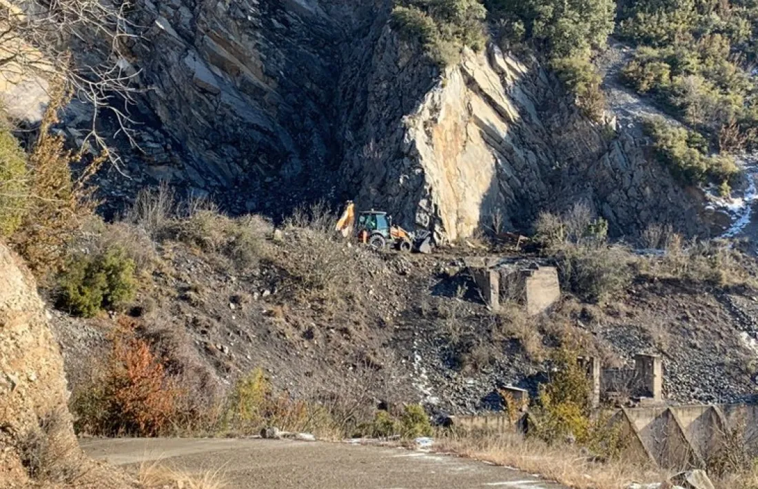 Aquesta és la zona on s’estan portant a terme els treballs.