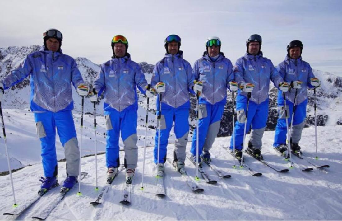 Els membres de l’equip ‘demo’ d’Andorra que participarà en el congrés d’Interski 2019.
