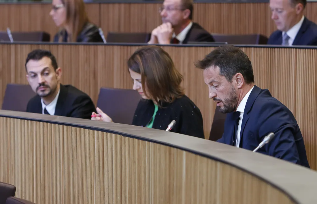 Els parlamentaris del PS en una sessió del Consell General.