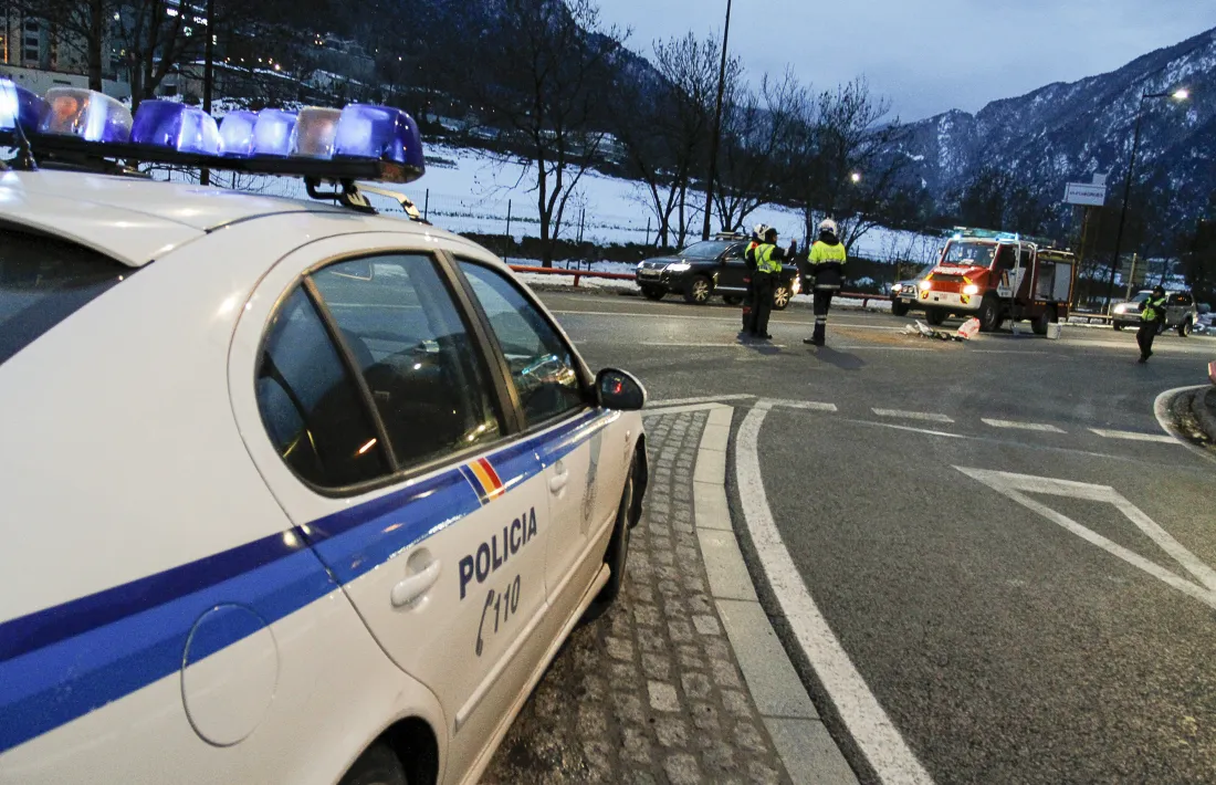 Efectius policials en un sinistre.