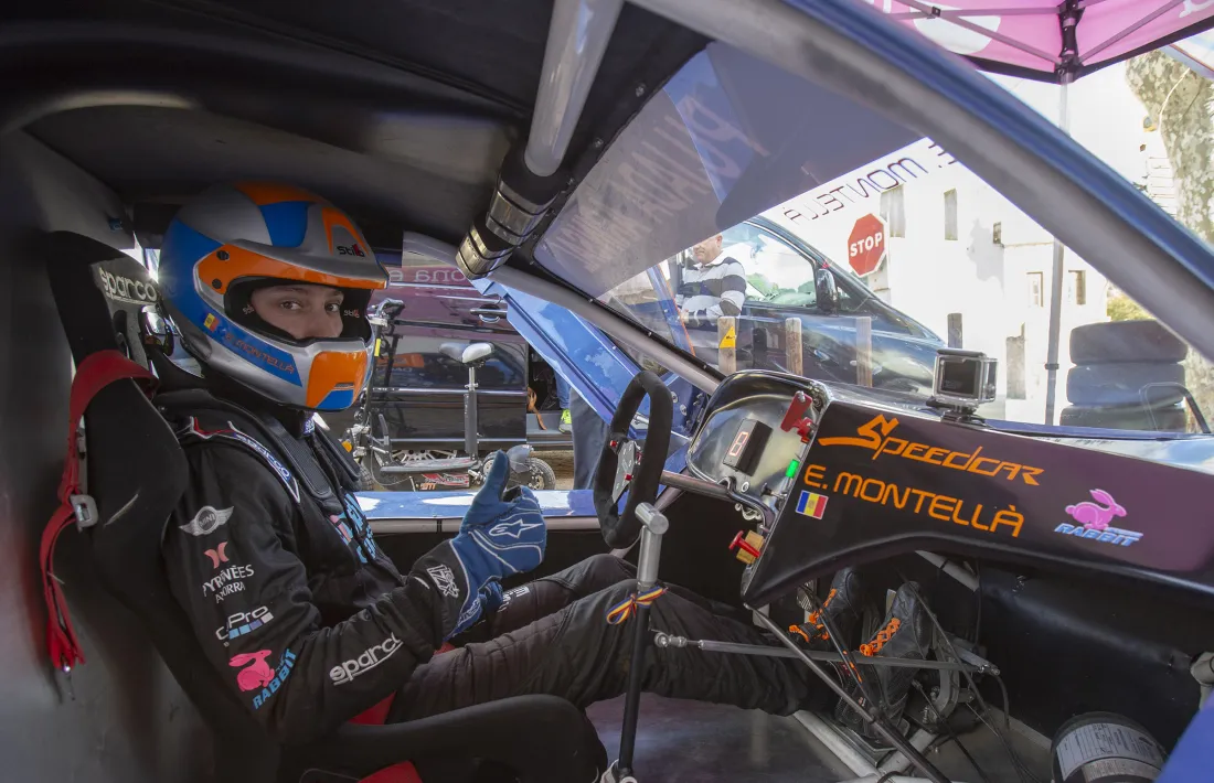 Edgar Montellà amb el seu Speed Car GT-R abans d’iniciar la prova d’Arenys de Munt.